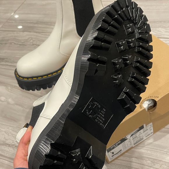 Dr. Martens 2976 Quad White Boots - Picture 5 of 9